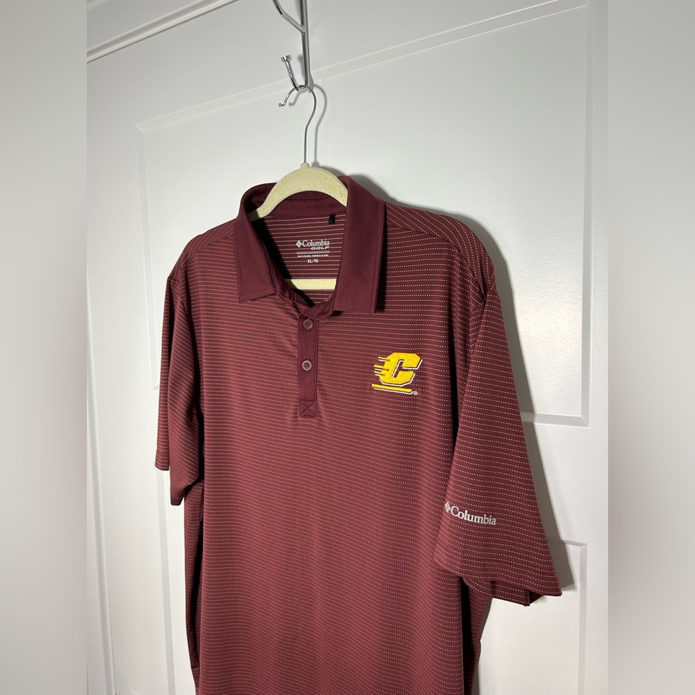 Men’s XL golf polo, CMU Central Michigan University polo